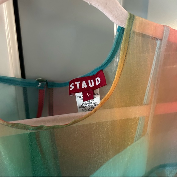 New Staud Hyacinth Rainbow Dress Multi Aura - Picture 6 of 8